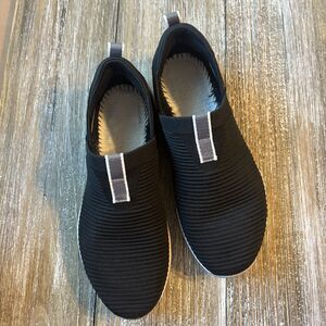 Ryka Echo Knit Shoes Womens 8.5M Black Slip-On Sneaker